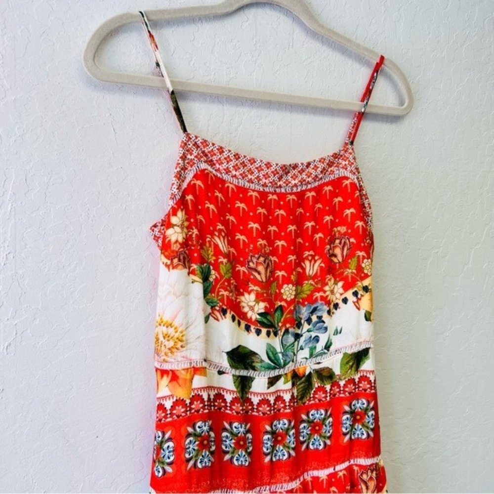 FARM Rio Lorraine Boho Hippie Flowy Luxury Maxi Dress Small - Picture 4 of 15